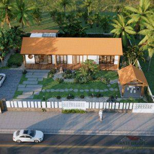Biệt thự vườn 1 tầng XanhHomes – kiến trúc thân thiện môi trường, tận dụng ánh sáng, sân vườn kết nối dân cư, vật liệu xanh, thiết kế linh hoạt